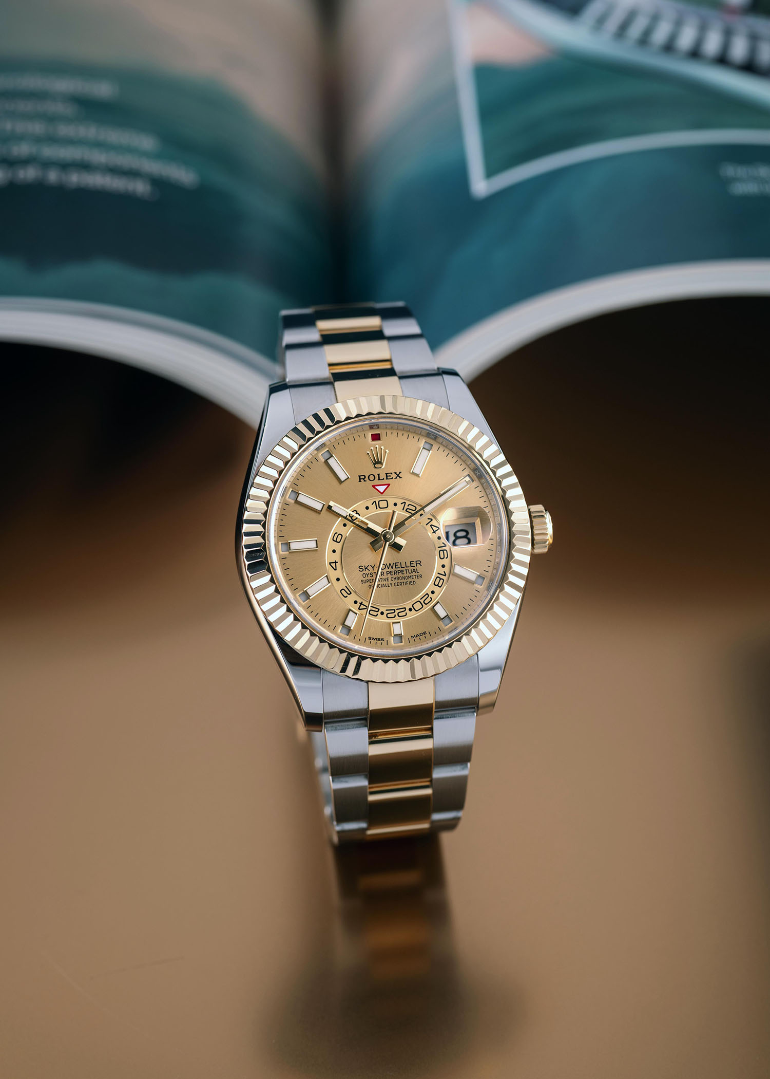 Rolex Sky-Dweller Two-Tone Champagne for sale